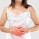 food poisoning and enteritis irritable bowel syndrome large intestine is on the womans body Easy Resize.com