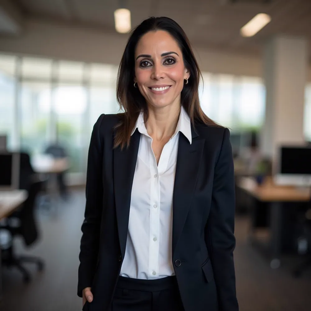 Dra. Anna Carolina Hoff, médica endoscopista, no escritório da Clínica Angioskope
