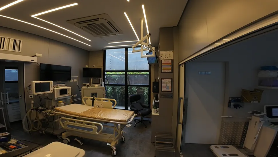 Sala de procedimentos da Clínica Angioskope